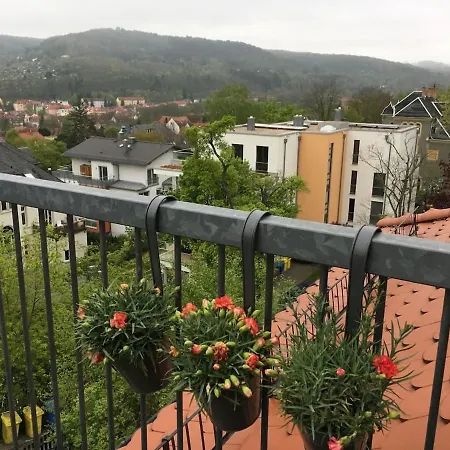 Maisonette Wohnung Mit Blick Ueber Die Stadt Jena Exterior photo